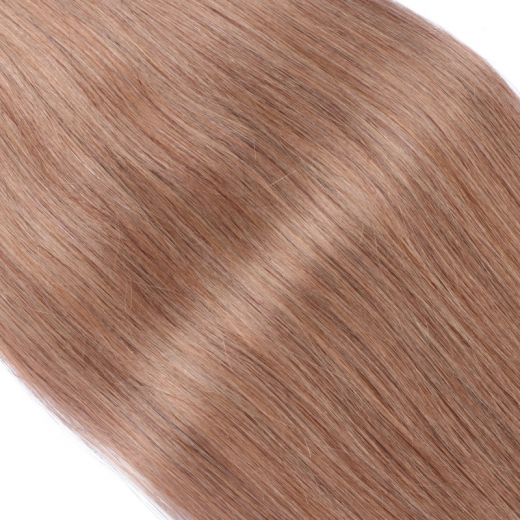 10 x Tape In - 12 Hellbraun - Hair Extensions - 2,5g - NOVON EXTENTIONS 70 cm