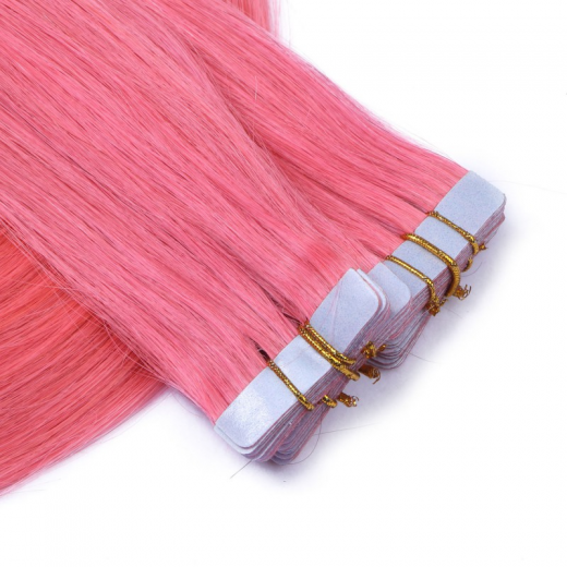 Tape Extensions Pink &ndash; 100 % Echthaar