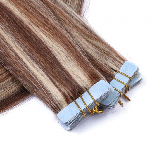 10 x Tape In - 4/24 gestr�hnt - Hair Extensions - 2,5g - NOVON EXTENTIONS 70cm