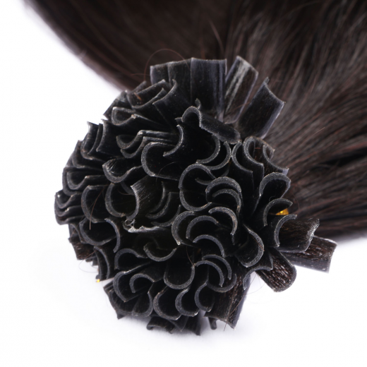 Bonding Extensions #1B Schwarzbraun &ndash; 100 % Echthaar