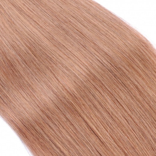 25 x Keratin Bonding Hair Extensions - 10 Leichtbraun - 100% Echthaar - NOVON EXTENTIONS 40 cm - 1 g