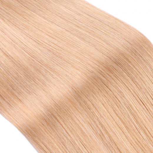 25 x Keratin Bonding Hair Extensions - 20 Aschblond 120% Echthaar - NOVON EXTENTIONS 60 cm - 0,5 g