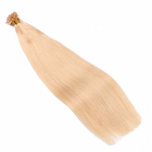 25 x Keratin Bonding Hair Extensions - 24 Goldblond - 100% Echthaar - NOVON EXTENTIONS 70 cm - 1 g