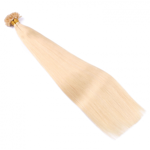 25 x Keratin Bonding Hair Extensions - 613 Helllichtblond - 100% Echthaar - NOVON EXTENTIONS 70 cm - 1 g