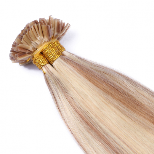 25 x Keratin Bonding Hair Extensions - 12/613 Gestr�hnt - 120% Echthaar - NOVON EXTENTIONS 70 cm - 1 g