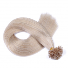 25 x Keratin Bonding Hair Extensions - Grey / Grau - 100%...