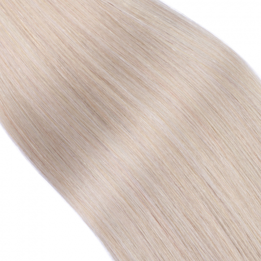 25 x Keratin Bonding Hair Extensions - Grey / Grau - 100% Echthaar - NOVON EXTENTIONS 50 cm - 0,5 g