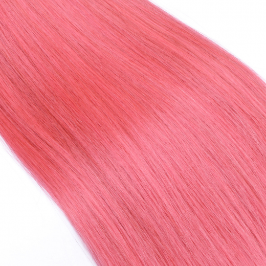 25 x Keratin Bonding Hair Extensions - Pink - 120% Echthaar - NOVON EXTENTIONS 50 cm - 1 g