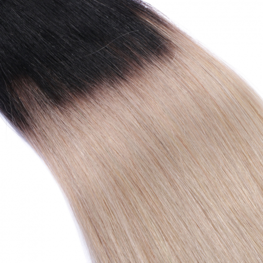 Bonding Extensions #1B/GREY Ombre &ndash; 100 % Echthaar 60 cm - 1 g