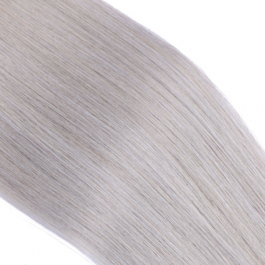 25 x Keratin Bonding Hair Extensions - 1b/Silver Ombre - 100% Echthaar - NOVON EXTENTIONS 50 cm - 1 g