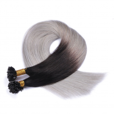 Bonding Extensions #1B/SILVER Ombre &ndash; 100 % Echthaar