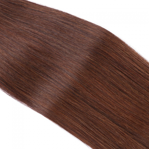 Microring Extensions #4 Schokobraun &ndash; 100 % Echthaar