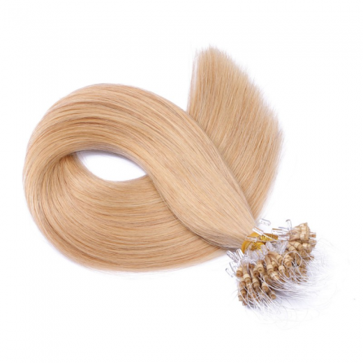 Microring Extensions #18 Naturaschblond &ndash; 100 % Echthaar