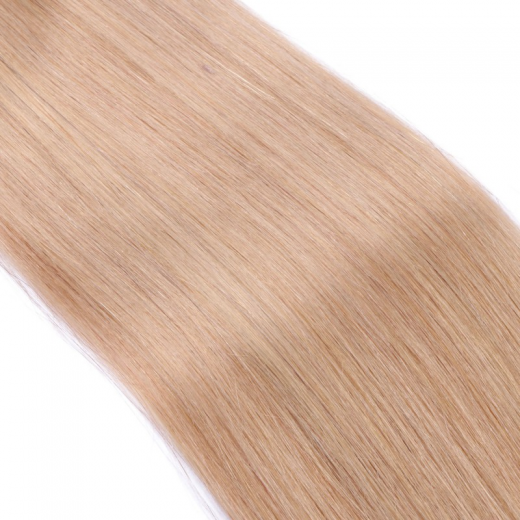 25 x Micro Ring / Loop - 20 Aschblond - Hair Extensions 100% Echthaar - NOVON EXTENTIONS 50 cm - 1 g