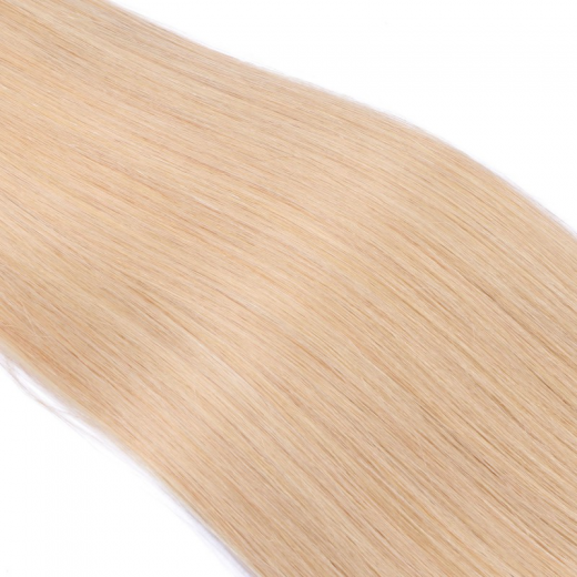 25 x Micro Ring / Loop - 24 Goldblond - Hair Extensions 100% Echthaar - NOVON EXTENTIONS 50 cm - 1 g