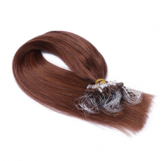 25 x Micro Ring / Loop - 33 Rotbraun - Hair Extensions...