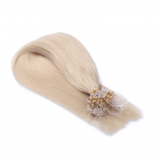 Microring Extensions #60 Wei�blond &ndash; 100 % Echthaar