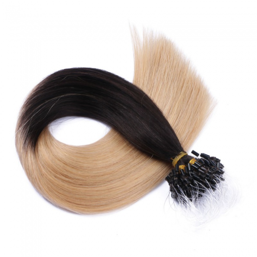 Microring Extensions #1B/24 Ombre &ndash; 100 % Echthaar