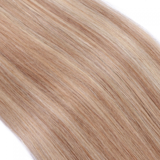 25 x Micro Ring / Loop - 12/613 Gestrhnt - Hair Extensions 100% Echthaar - NOVON EXTENTIONS 60 cm - 0,5 g