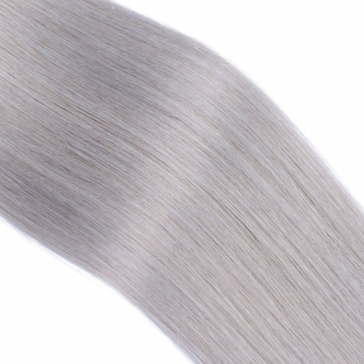 25 x Micro Ring / Loop - Silver - Hair Extensions 100% Echthaar - NOVON EXTENTIONS 60 cm - 1 g
