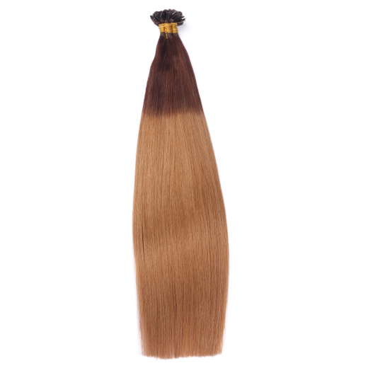 25 x Keratin Bonding Hair Extensions - 6/27 Ombre - 100% Echthaar - NOVON EXTENTIONS