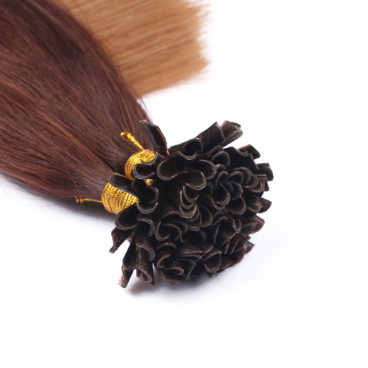 25 x Keratin Bonding Hair Extensions - 6/27 Ombre - 100% Echthaar - NOVON EXTENTIONS