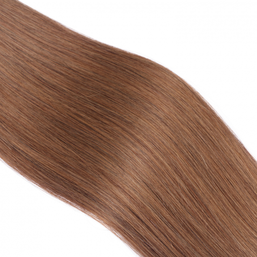 25 x Keratin Bonding Hair Extensions - 7 Mittelnaturblond - 120% Echthaar - NOVON EXTENTIONS 40 cm - 0,5 g