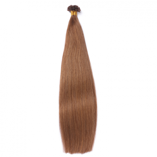 25 x Keratin Bonding Hair Extensions - 9 Mittelblond - 120% Echthaar - NOVON EXTENTIONS 60 cm - 1 g