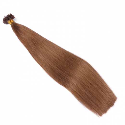 25 x Keratin Bonding Hair Extensions - 9 Mittelblond - 120% Echthaar - NOVON EXTENTIONS 60 cm - 1 g