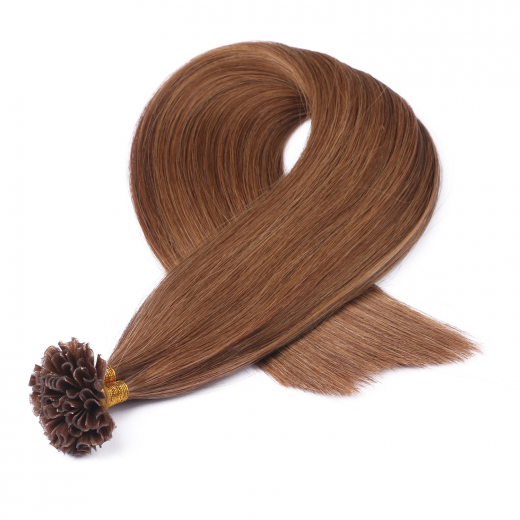 25 x Keratin Bonding Hair Extensions - 9 Mittelblond - 100% Echthaar - NOVON EXTENTIONS 70 cm - 1 g