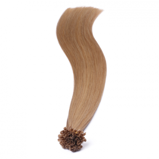 25 x Keratin Bonding Hair Extensions - 16 Hellblond natur - 120% Echthaar - NOVON EXTENTIONS 70 cm - 1 g