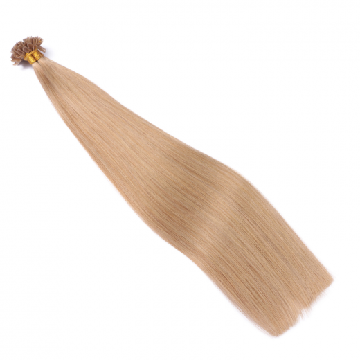 25 x Keratin Bonding Hair Extensions - 16 Hellblond natur - 100% Echthaar - NOVON EXTENTIONS 40 cm - 0,5 g