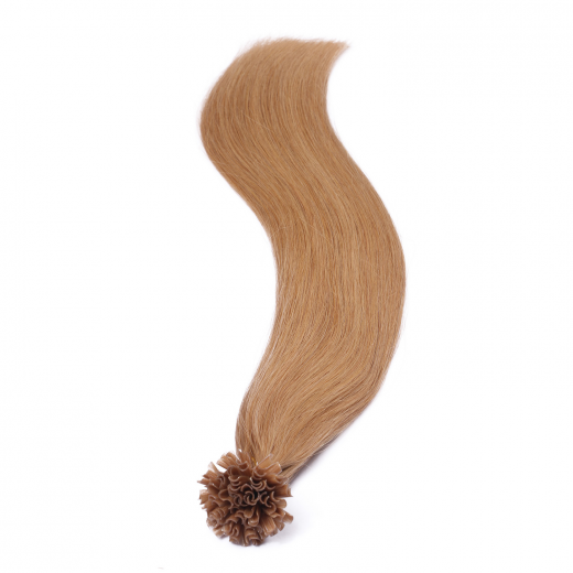 25 x Keratin Bonding Hair Extensions - 19 Mittelgoldblond - 100% Echthaar - NOVON EXTENTIONS 70 cm - 1 g