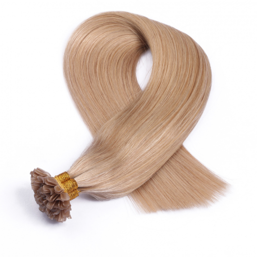 25 x Keratin Bonding Hair Extensions - 101 Mittelblondasch - 120% Echthaar - NOVON EXTENTIONS 50 cm - 1 g