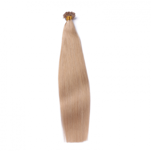 25 x Keratin Bonding Hair Extensions - 101 Mittelblondasch - 100% Echthaar - NOVON EXTENTIONS 60 cm - 0,5 g
