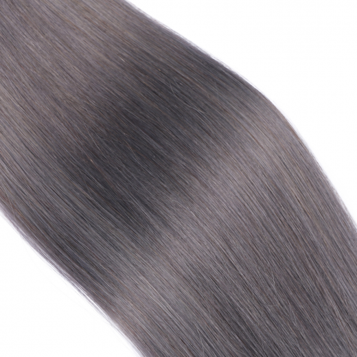 25 x Keratin Bonding Hair Extensions - Darkgrey - 100% Echthaar - NOVON EXTENTIONS 40 cm - 1 g