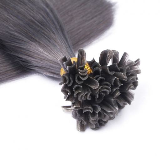 Bonding Extensions Darkgrey &ndash; 100 % Echthaar