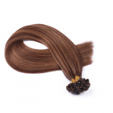 25 x Keratin Bonding Hair Extensions - 6/12 Gestrhnt -...