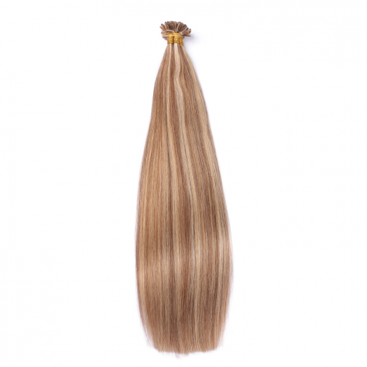 25 x Keratin Bonding Hair Extensions - 18/24 Gestrhnt - 100% Echthaar - NOVON EXTENTIONS 60 cm - 1 g