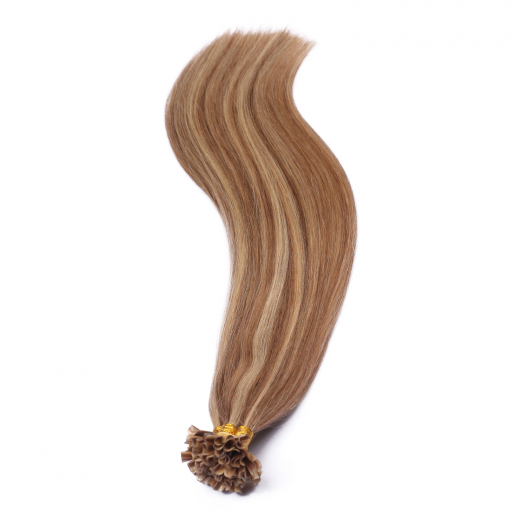 25 x Keratin Bonding Hair Extensions - 18/24 Gestrhnt - 100% Echthaar - NOVON EXTENTIONS 60 cm - 1 g