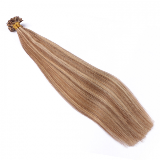 25 x Keratin Bonding Hair Extensions - 18/24 Gestr�hnt - 120% Echthaar - NOVON EXTENTIONS 40 cm - 0,5 g