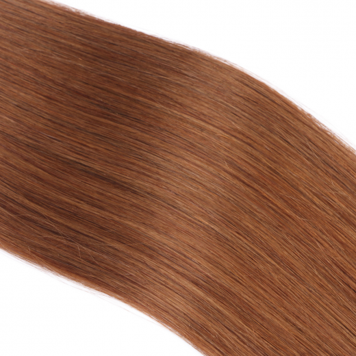 25 x Keratin Bonding Hair Extensions - 2/8 Ombre - 120% Echthaar - NOVON EXTENTIONS 70 cm - 1 g