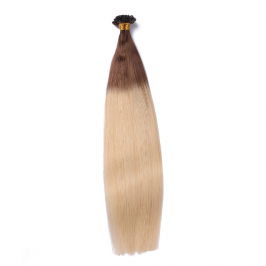 25 x Keratin Bonding Hair Extensions - 17/20 Ombre - 100% Echthaar - NOVON EXTENTIONS 70 cm - 1 g