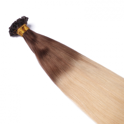 25 x Keratin Bonding Hair Extensions - 17/20 Ombre - 100% Echthaar - NOVON EXTENTIONS 60 cm - 0,5 g