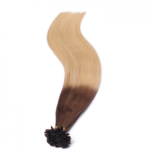 25 x Keratin Bonding Hair Extensions - 17/20 Ombre - 100% Echthaar - NOVON EXTENTIONS 60 cm - 0,5 g
