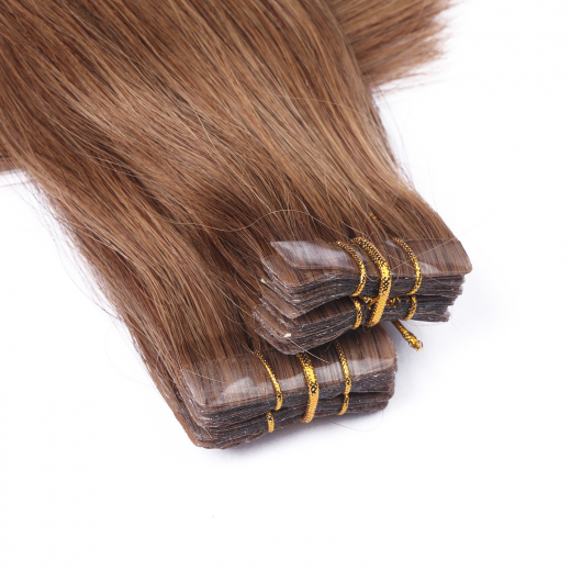 Tape Extensions #7 Mittelnaturblond &ndash; 100 % Echthaar
