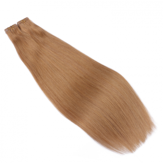 Tape Extensions #19 Mittelgoldblond &ndash; 100 % Echthaar