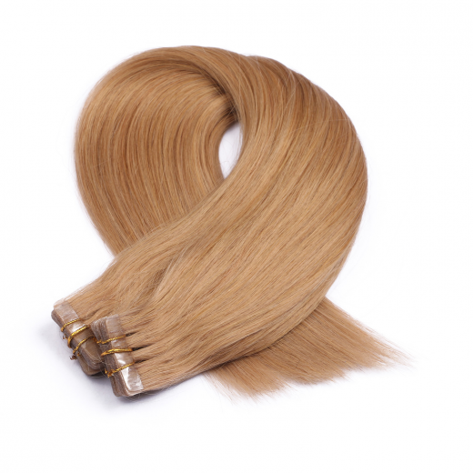 Tape Extensions #19 Mittelgoldblond &ndash; 100 % Echthaar