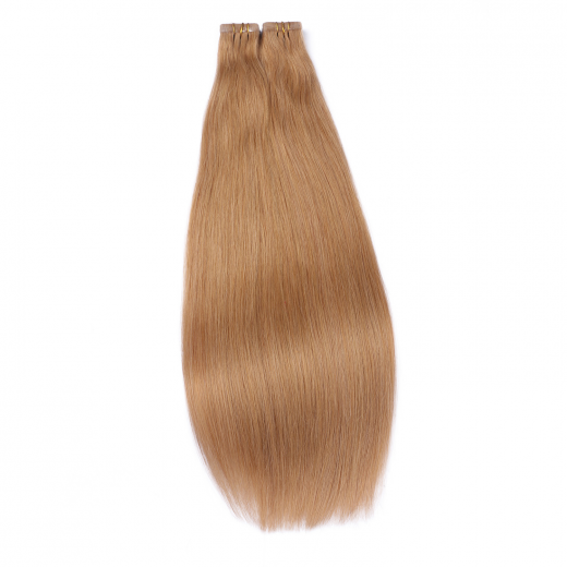 Tape Extensions #19 Mittelgoldblond &ndash; 100 % Echthaar