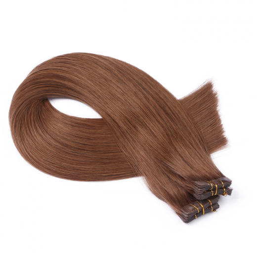 10 x Tape In - 5 Dunkelblond - Hair Extensions - 2,5g - NOVON EXTENTIONS 50 cm